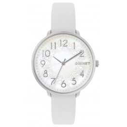 Bílé dámské hodinky MINET PRAGUE White Flower MWL5134