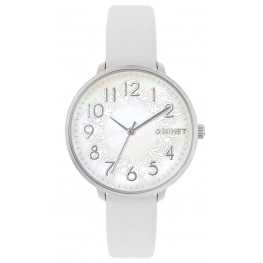 Bílé dámské hodinky MINET PRAGUE White Flower MWL5134