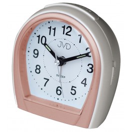 Budík Quartz JVD bílo-rosé SRP812.10