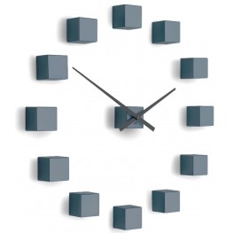 Designové nástěnné nalepovací hodiny Future Time FT3000GY Cubic grey