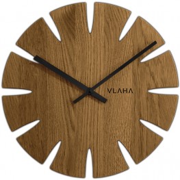 Dubové hodiny řízené signálem VLAHA VCT1015RC vyrobené v Čechách