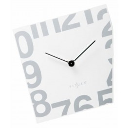 Fisura nástěnné hodiny Esquina White 357 WJ02WH 21cm