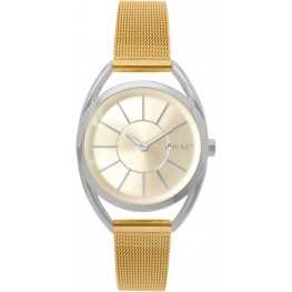 Stříbrno-zlaté dámské hodinky MINET ICON BICOLOR MESH MWL5076