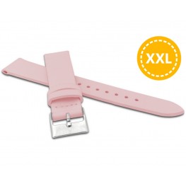 XXL Prodloužený růžový řemínek MINET z luxusní kůže Top Grain MSSXP18