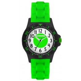 Svítící neonově zelené sportovní chlapecké hodinky CLOCKODILE SPORT CWB0047