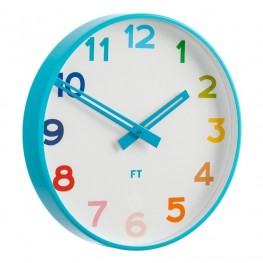 Dětské nástěnné hodiny Future Time FT5010BL Rainbow blue 30cm