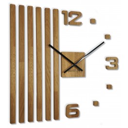 Flexistyle z230 - dubové nalepovací hodiny s průměrem 60 cm