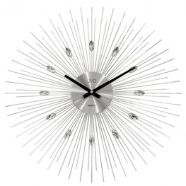 JVD HT431.1 - Designové hodiny v paprskovém designu se skleněnými doplňky