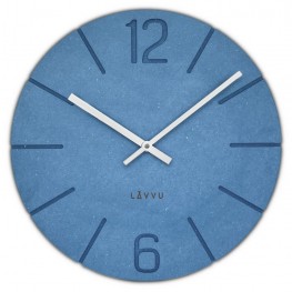 Lavvu LCT5022 - Modré hodiny Natur vyrobené v Čechách o průměru 34cm