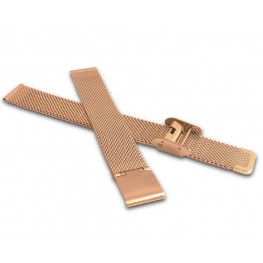 Rose gold kovový tah LAVVU MESH Band Gun Rose Gold - 18