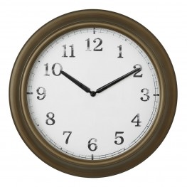 TFA 60.3066.53 OUTDOOR - nástěnné hodiny pro vnitřní/venkovní použití - barva mosaz