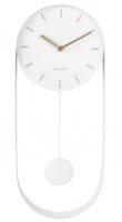 Designové kyvadlové nástěnné hodiny Karlsson KA5822WH 50cm