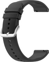 LAVVU LS00B22 Černý silikonový řemínek na hodinky - 22