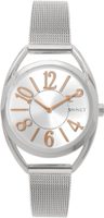 Stříbrné dámské hodinky s čísly MINET ICON SILVER MESH MWL5086