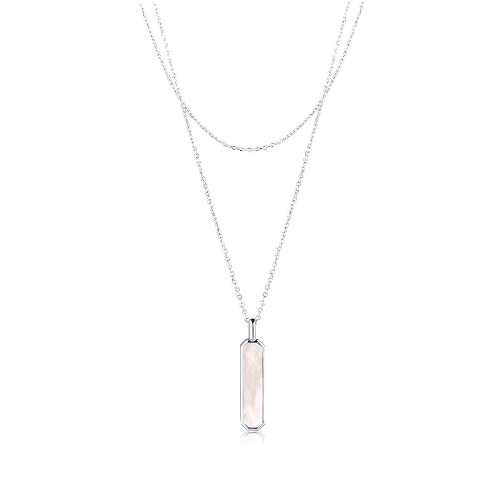 Náhrdelník JVD SVLN0632X61P145 stříbrný