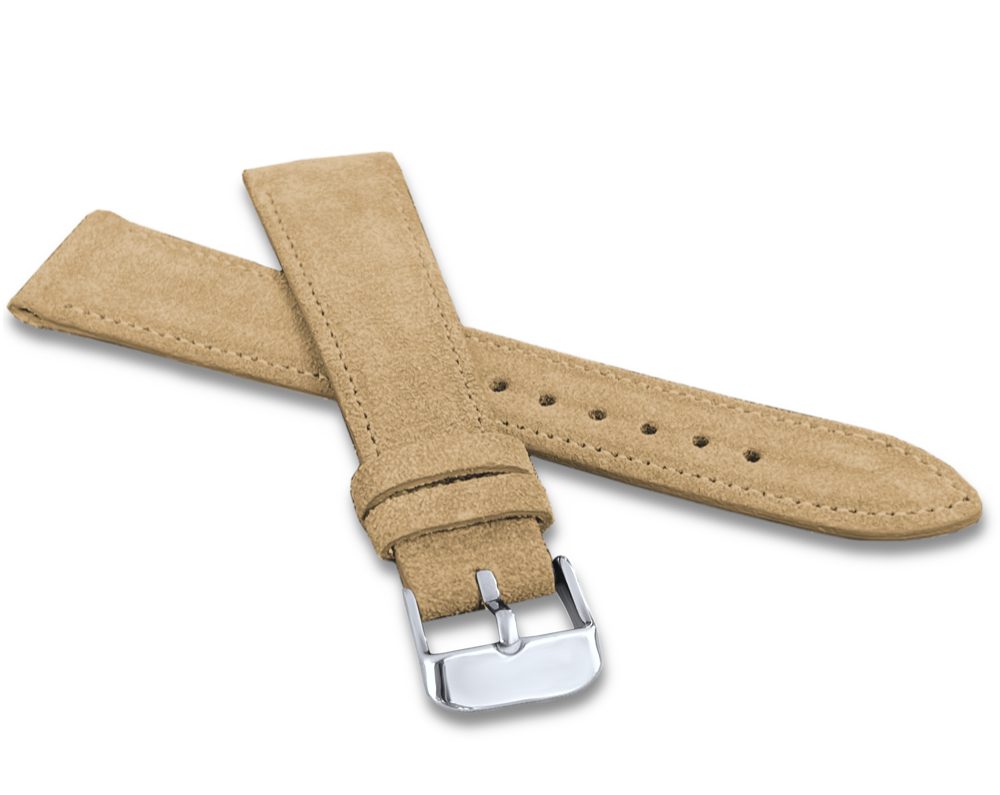 LAVVU Béžový prošitý řemínek SUEDE z luxusní kůže Top Grain - 16