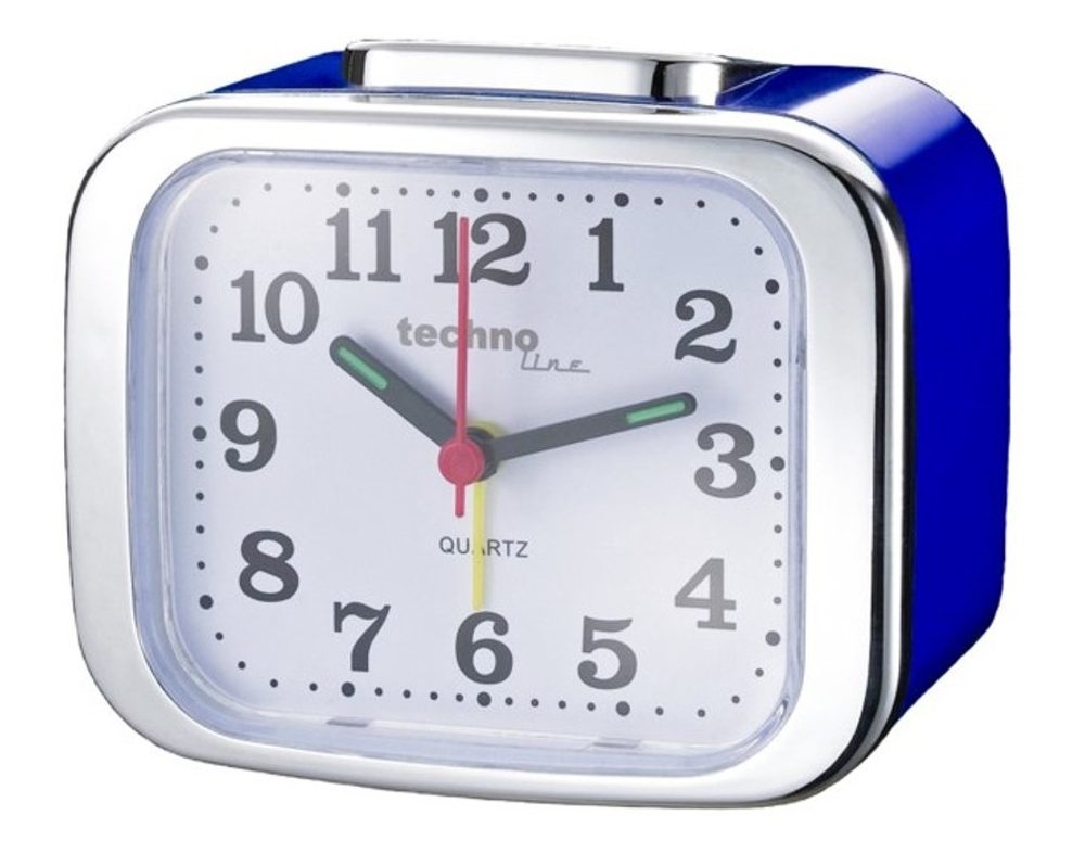 Analogový budík Modell XL blue