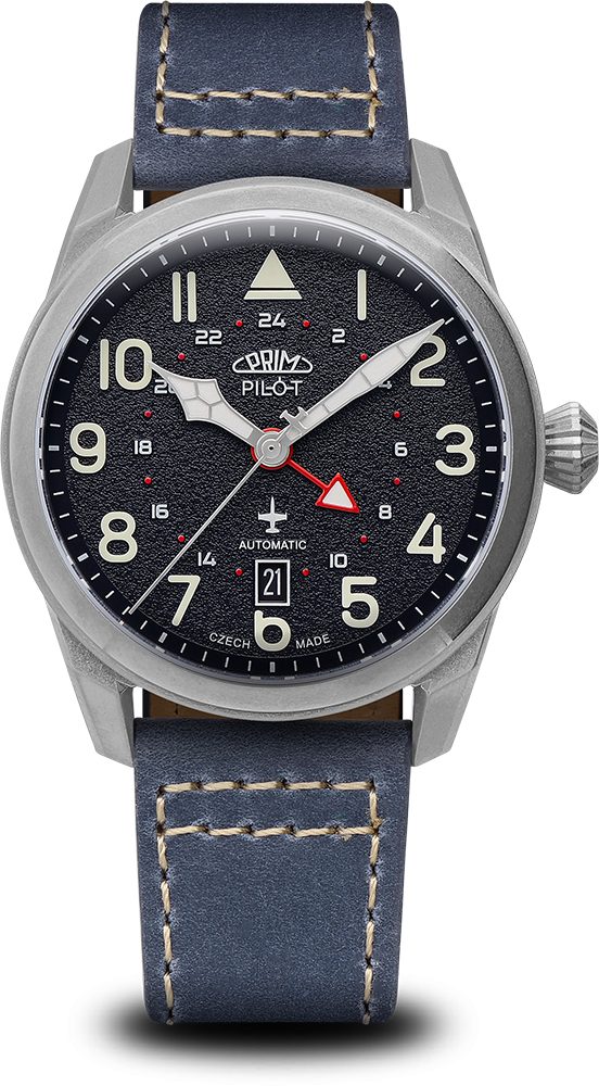 Hodinky PRIM Pilot Dual Time W91P.13250.A