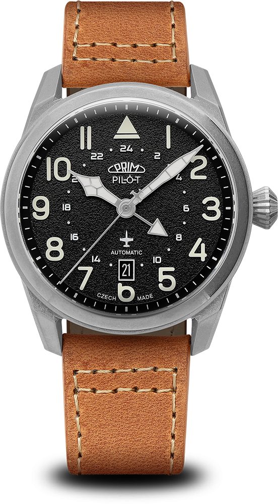 Hodinky PRIM Pilot Dual Time W91P.13250.B