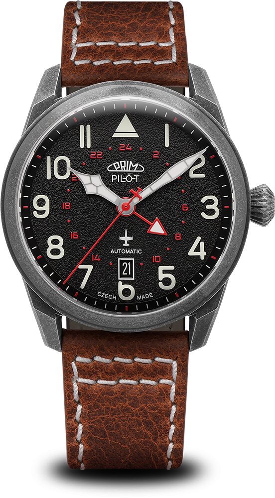 Hodinky PRIM Pilot Dual Time W91P.13250.D