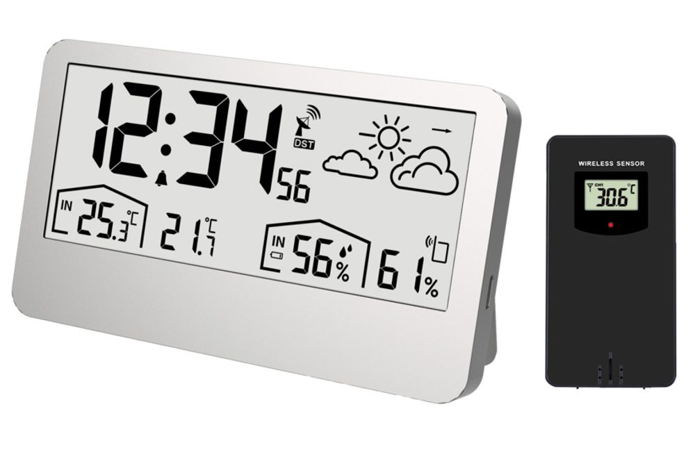 JVD RB3407.2 - Moderní budík s meteostanicí