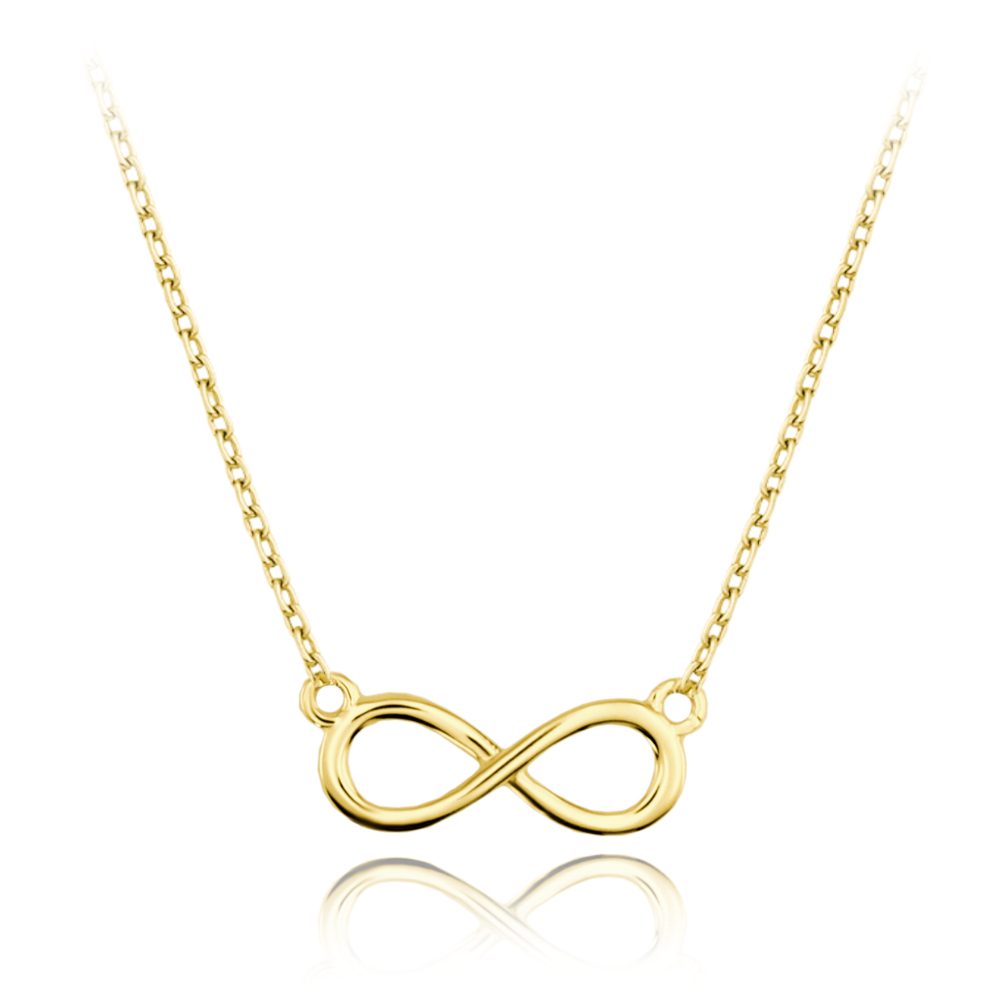 MINET Elegantní zlatý náhrdelník nekonečno Au 585/1000 1