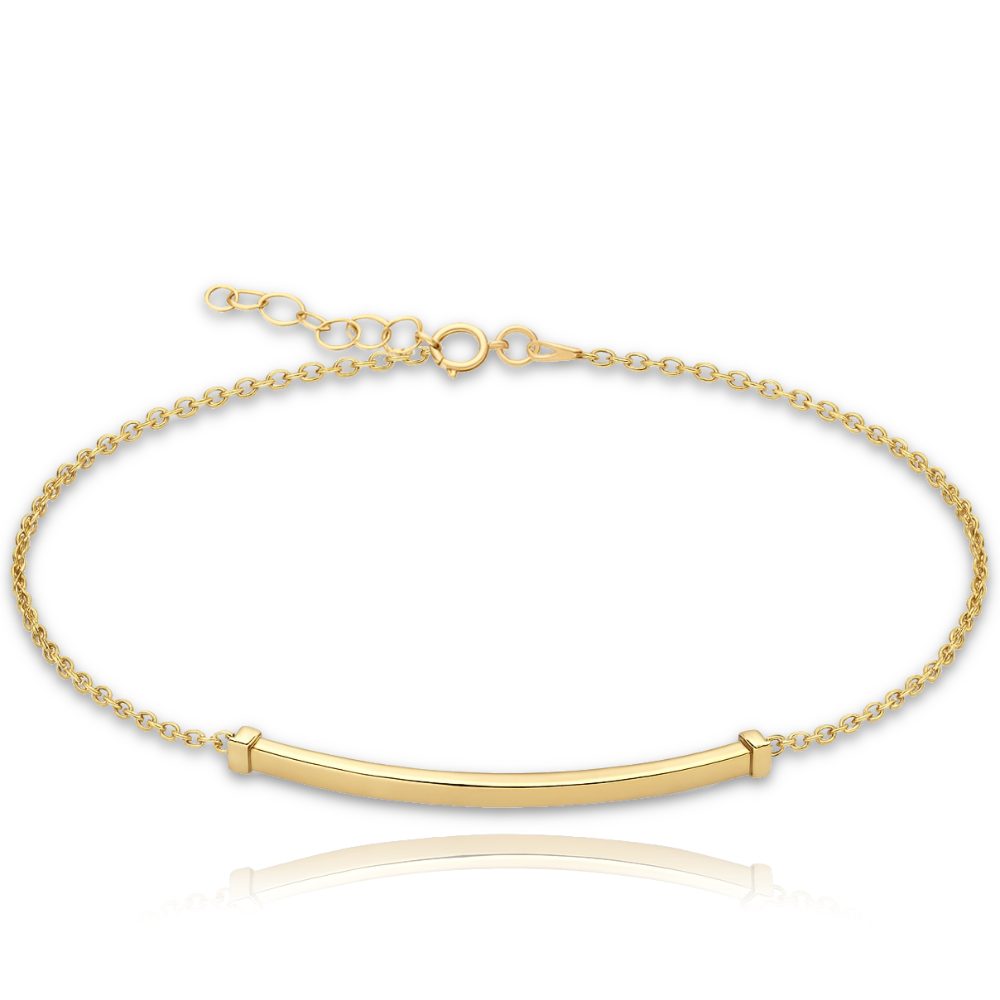 MINET Zlatý náramek s tyčkou Au 585/1000 1