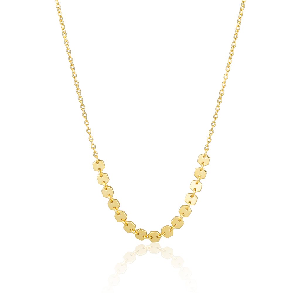 Náhrdelník JVD SVLN0702S75GO45 stříbrný