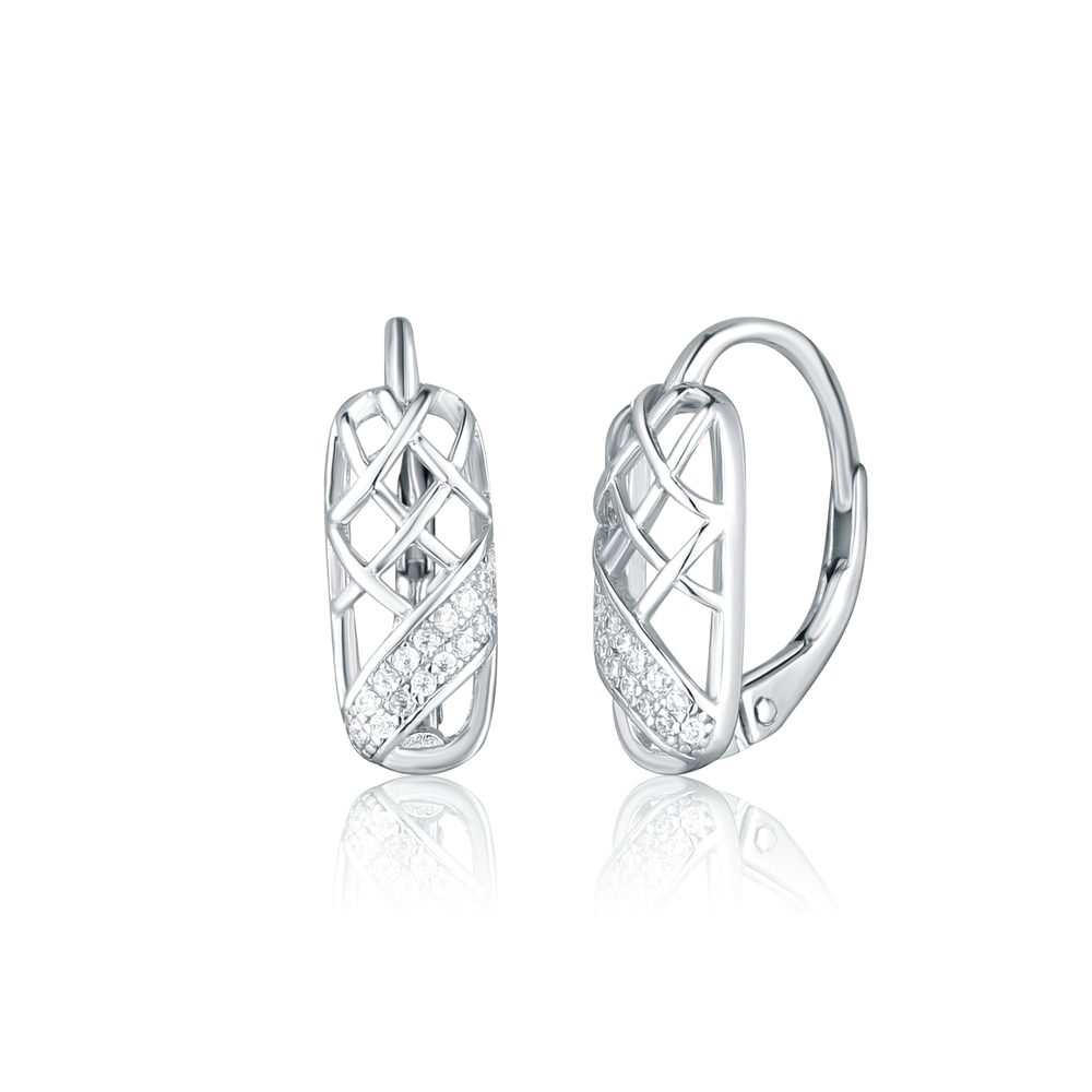 Náušnice JVD SVLE0865SH2BI00 stříbrné