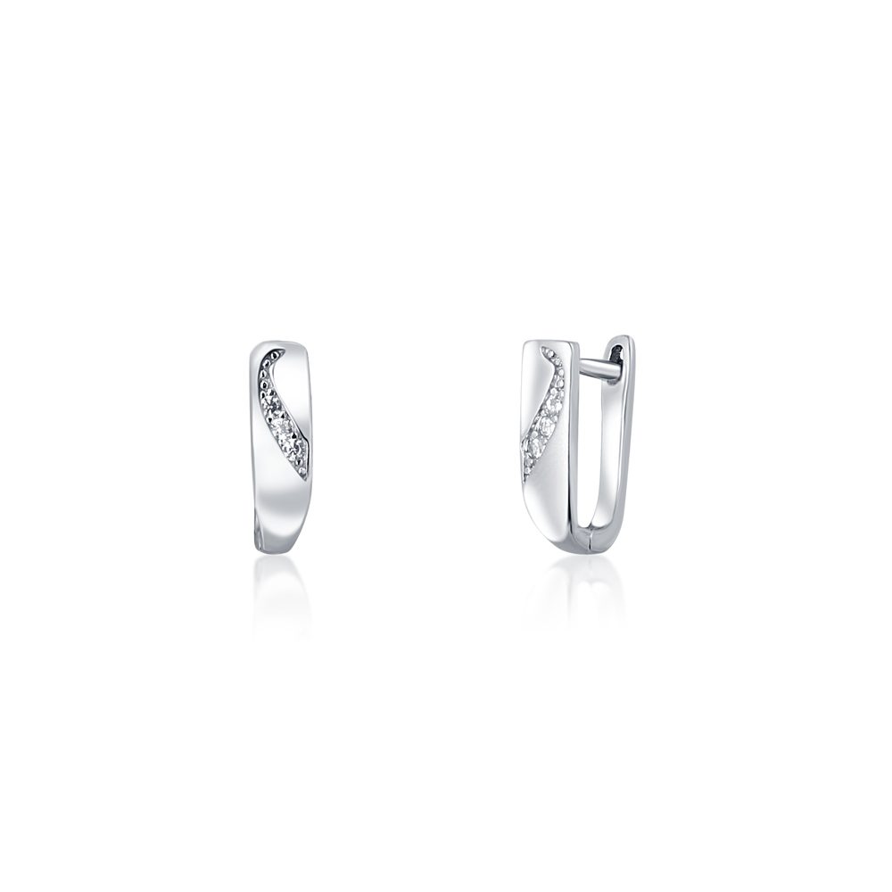 Náušnice JVD SVLE1386XF6BI00 stříbrné