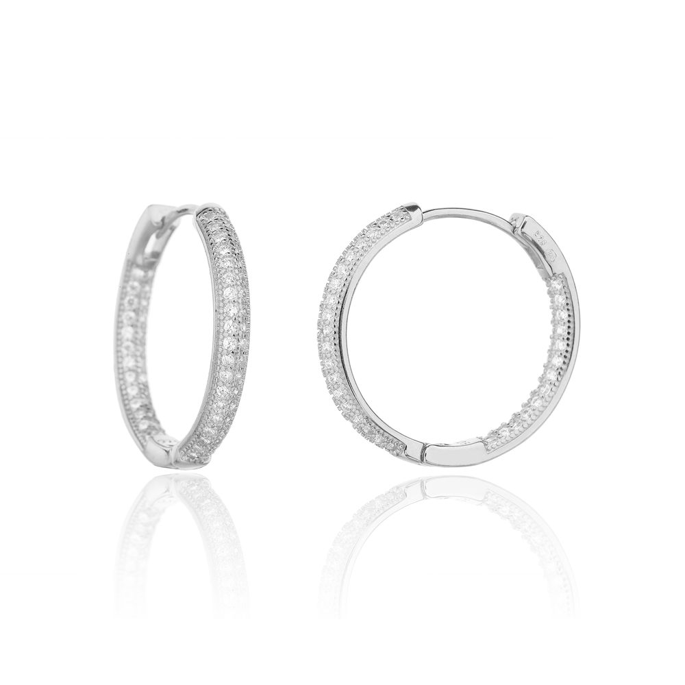 Náušnice JVD SVLE3366XJ6BI stříbrné