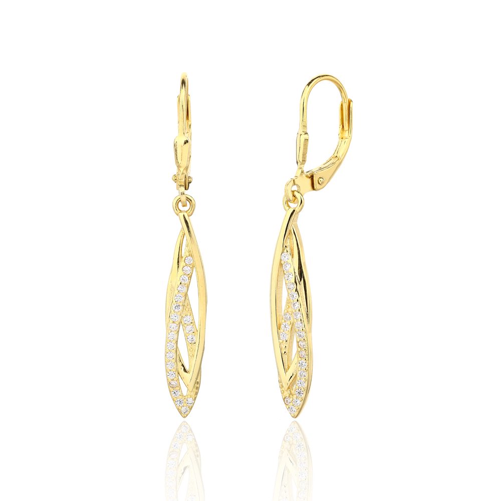 Náušnice JVD SVLE3405XJ6GO00 stříbrné