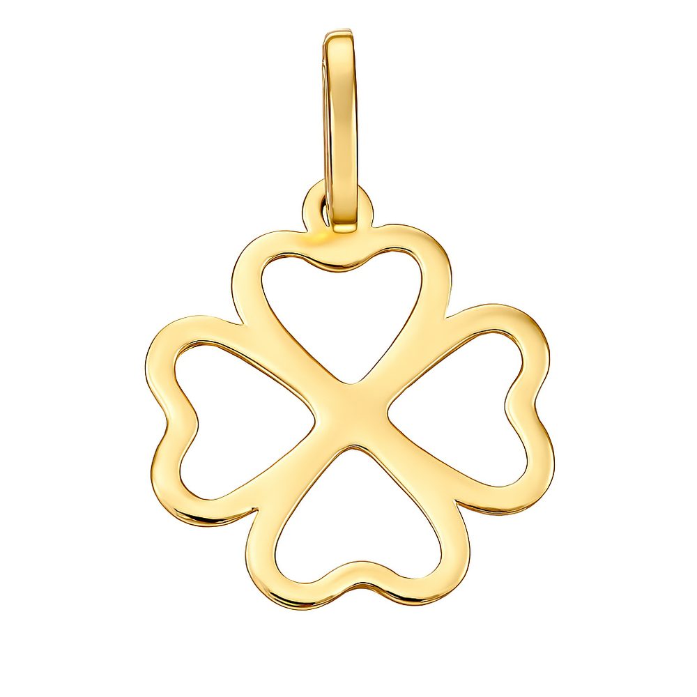 Zlatý 585/1000 přívěs Čtyřlístek TU-4013