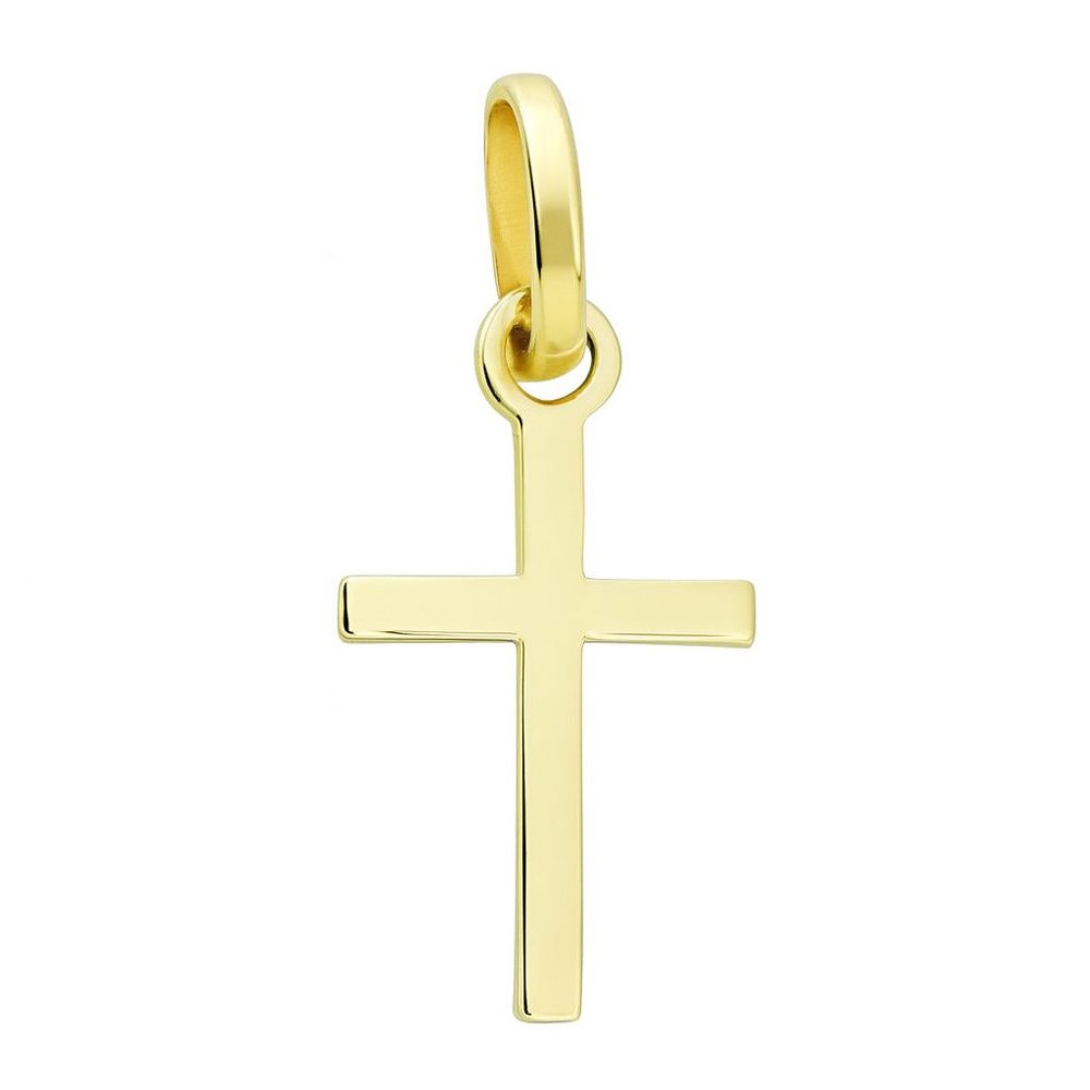 Zlatý 585/1000 přívěs Křížek TU-4031