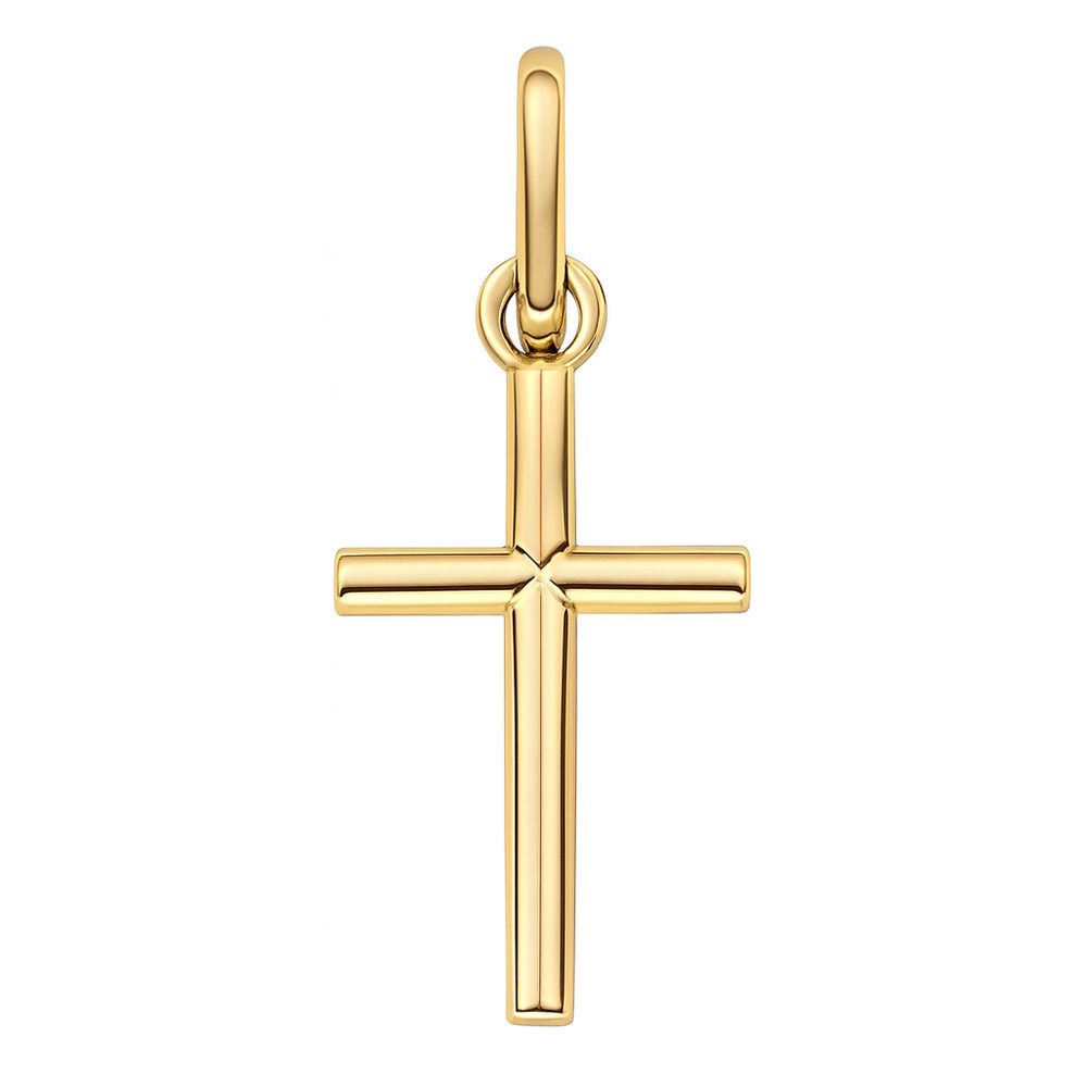 Zlatý 585/1000 přívěs Křížek TU-4033