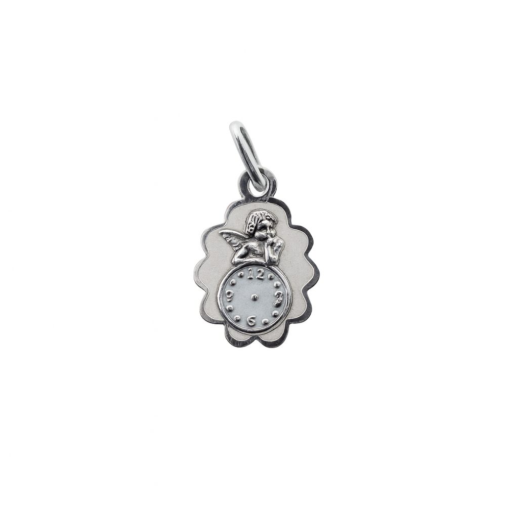 Zlatý 585/1000 přívěsek z bílého zlata anděl P69983