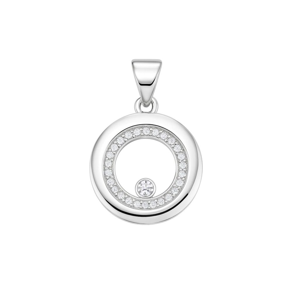 Zlatý 585/1000 přívěsek z bílého zlata se zirkony 1471022