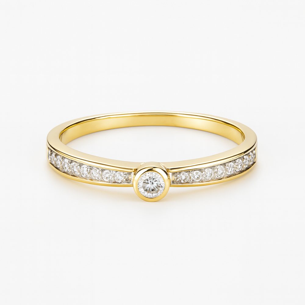 Zlatý 585/1000 prsten s brilianty 381.1242 0