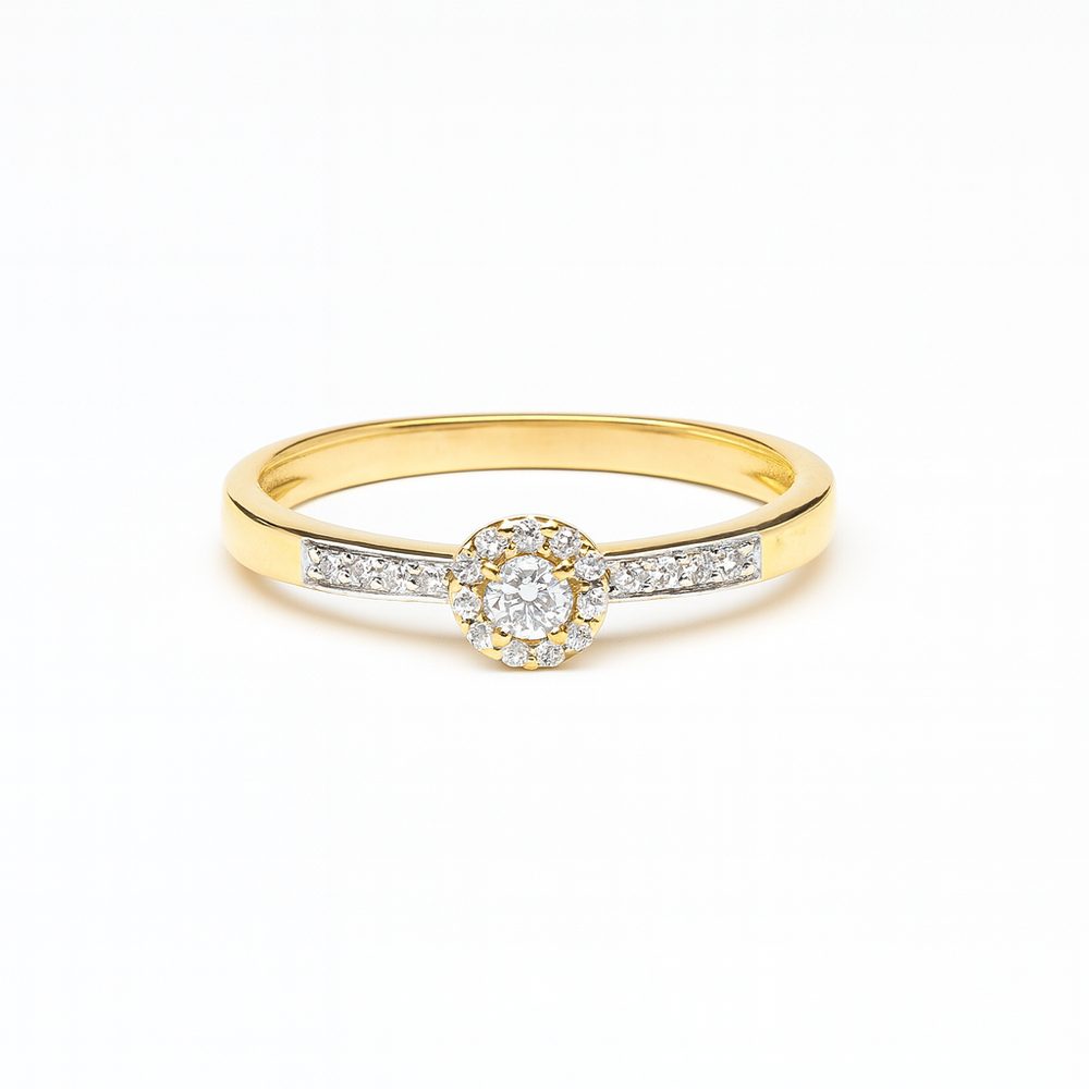 Zlatý 585/1000 prsten s brilianty 381.1262 0