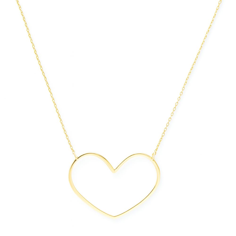 Zlatý náhrdelník se srdcem
