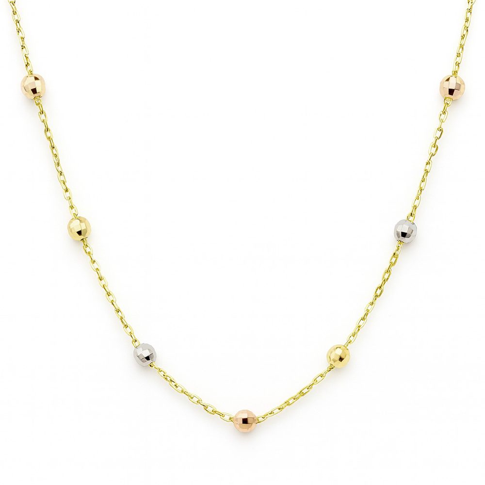 Zlatý náhrdelník vícebarevný