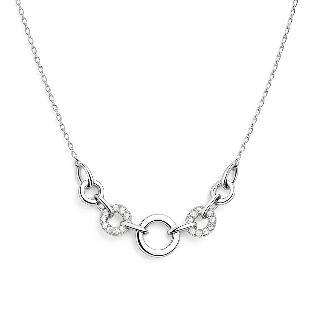 Zlatý náhrdelník z bílého zlata