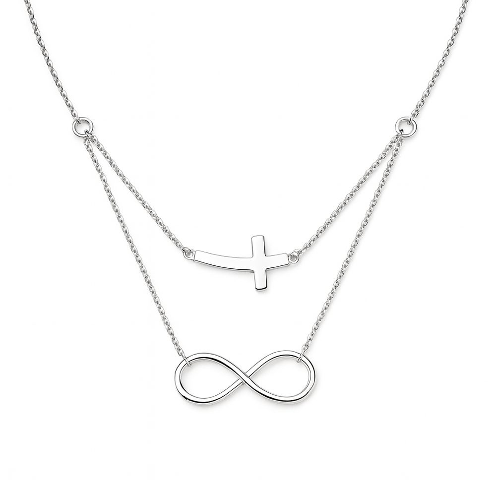 Zlatý náhrdelník z bílého zlata