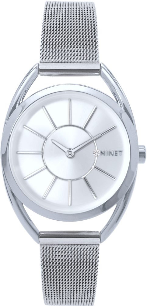 MINET Stříbrné dámské hodinky ICON SILVER MWL5234
