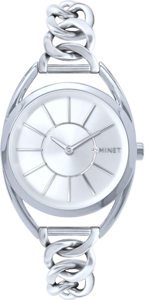 MINET Stříbrné dámské hodinky ICON SILVER MWL5235
