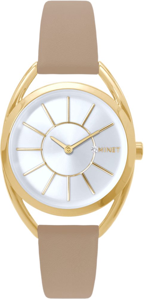 MINET Stříbrno-zlaté dámské hodinky ICON GOLD MWL5238