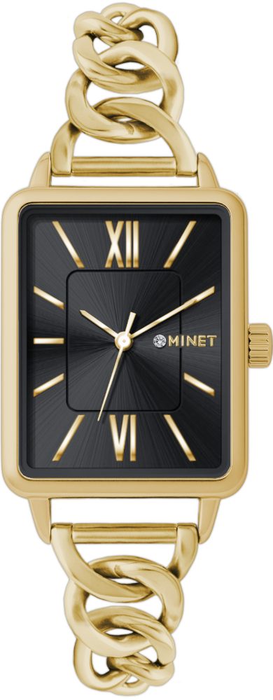 MINET Zlato-černé dámské hodinky SIENA MWL5424