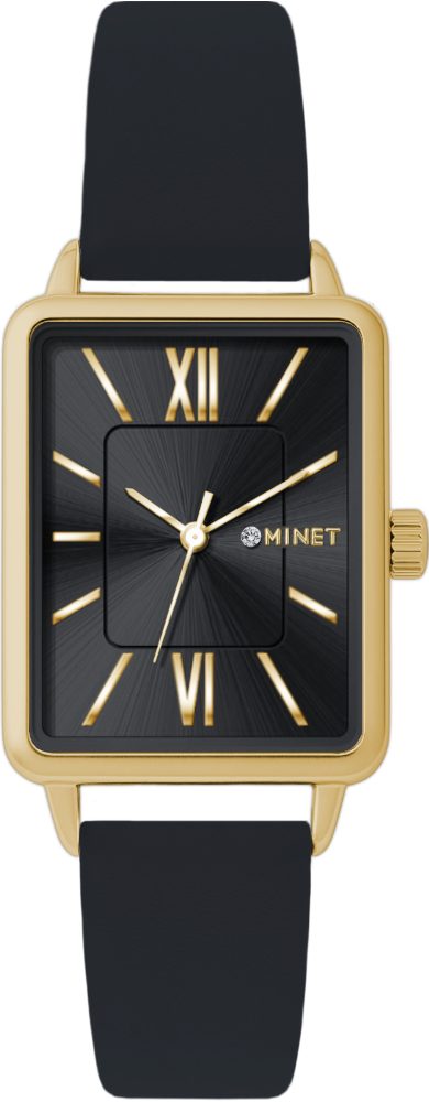 MINET Zlato-černé dámské hodinky SIENA MWL5427